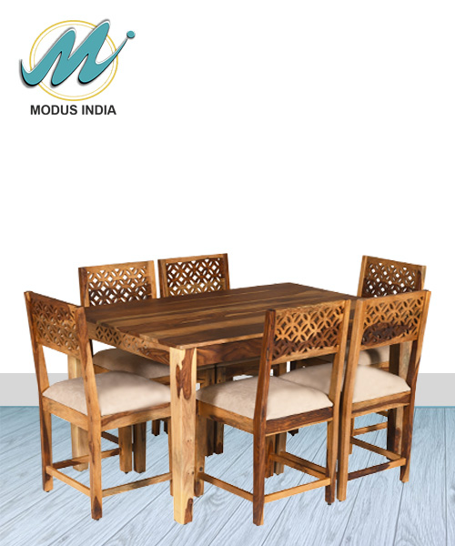 Dining Set 6 Seater- Jali Cut