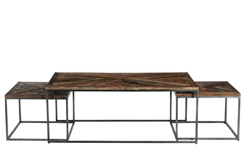 Coffee Table with 2 Stool 