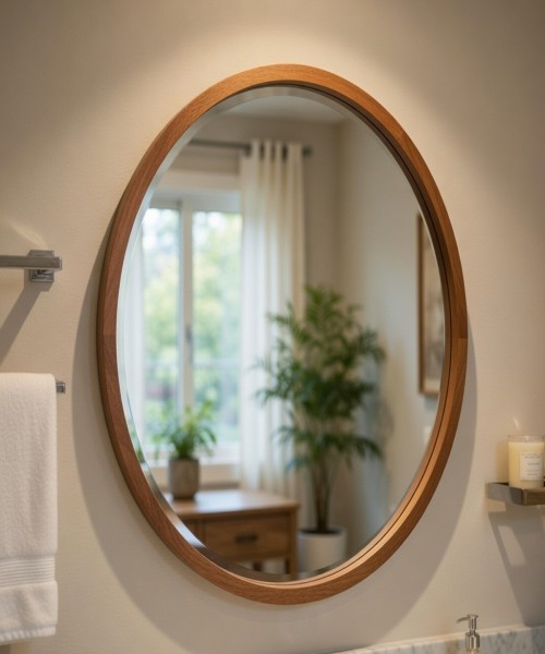 75 cm Round Wall Mirror 